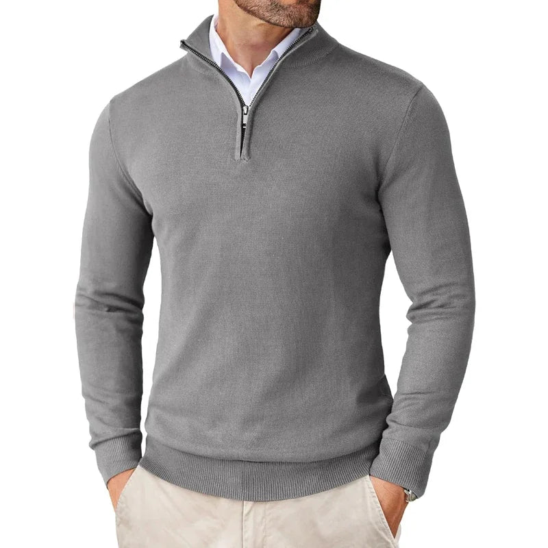 Risty | Herren-Strickpullover mit Reißverschluss