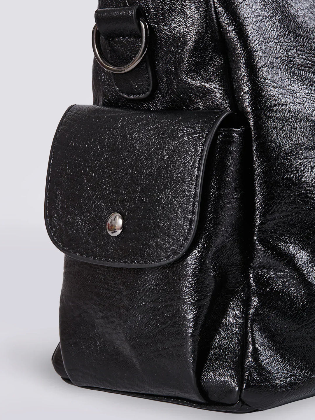 Kotor | Klassische Lederschultertasche mit Reißverschluss