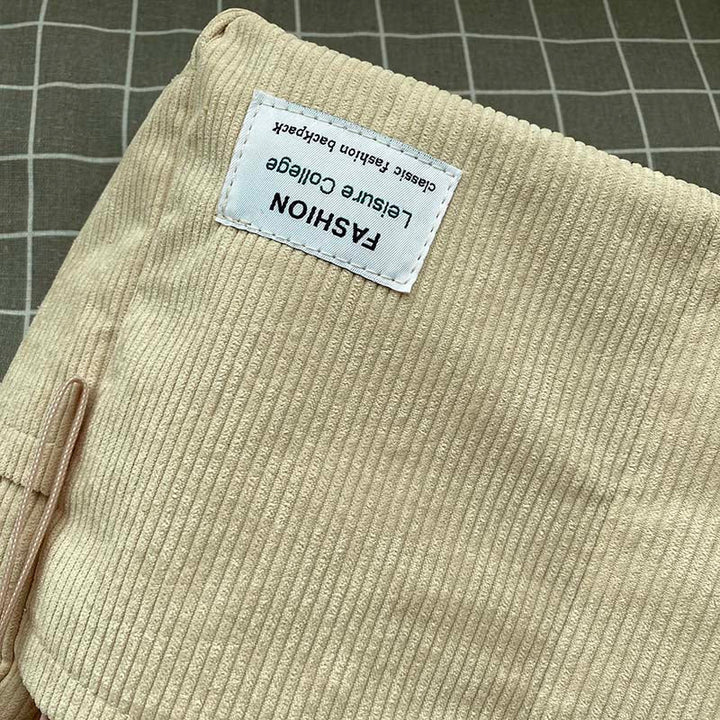 Wiesbaden | Klassische Canvas Cord Schultertasche