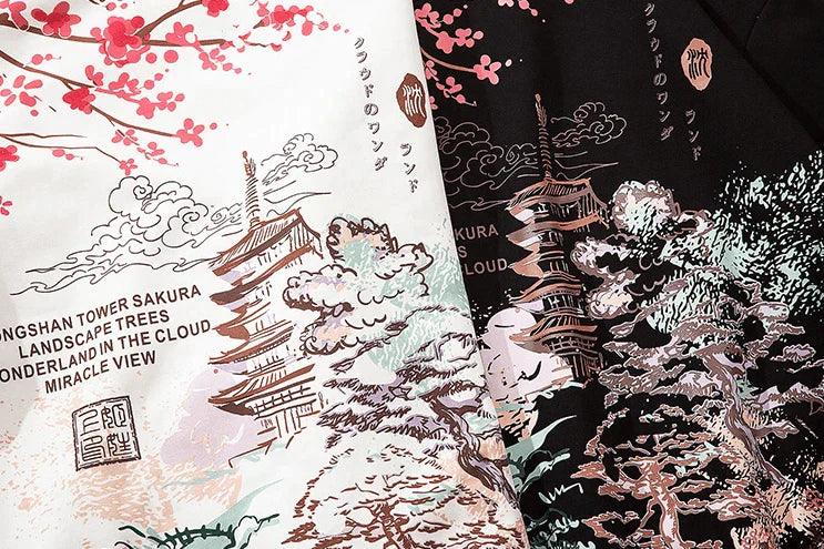 Ginevra | Japanische Landschaft Hoodie