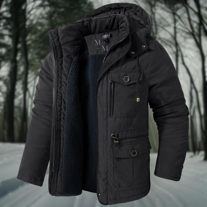 Jaxson | Warme Herren-Winterjacke mit Kapuze