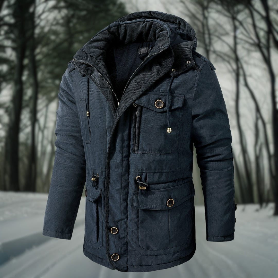 Jaxson | Warme Herren-Winterjacke mit Kapuze