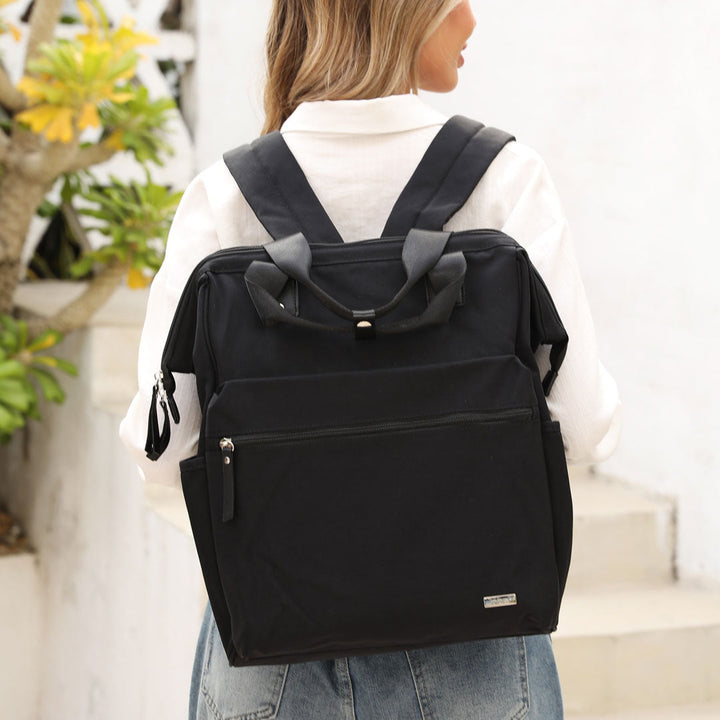Avarua | Schwarzer Organizer‑Rucksack