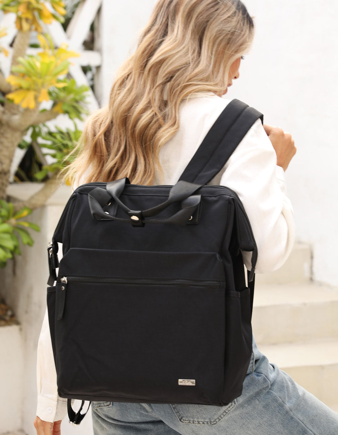 Avarua | Schwarzer Organizer‑Rucksack