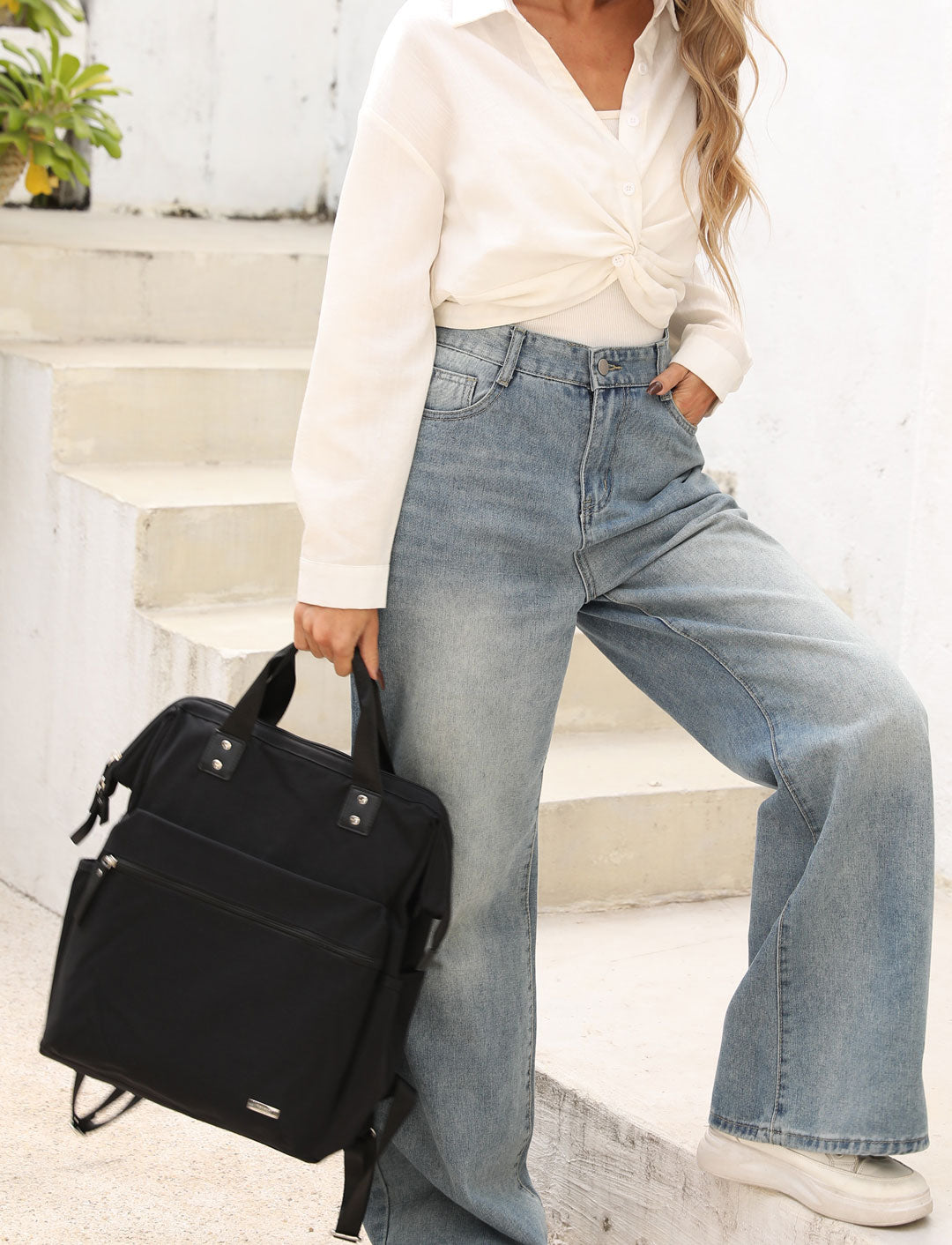 Avarua | Schwarzer Organizer‑Rucksack