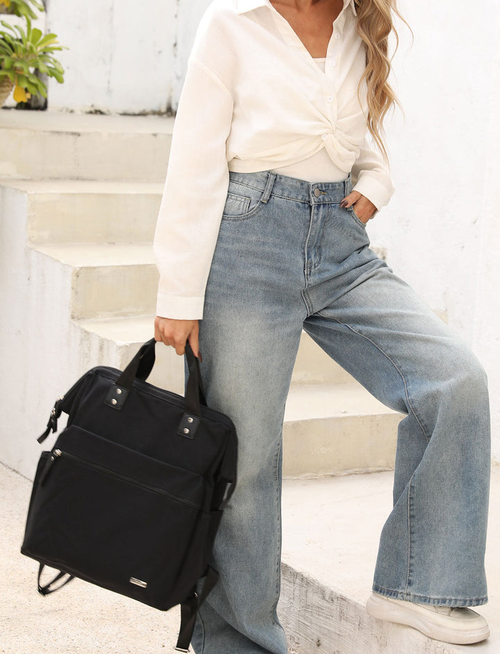 Avarua | Schwarzer Organizer‑Rucksack