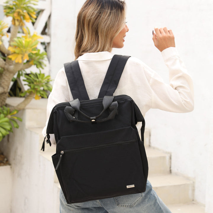 Avarua | Schwarzer Organizer‑Rucksack
