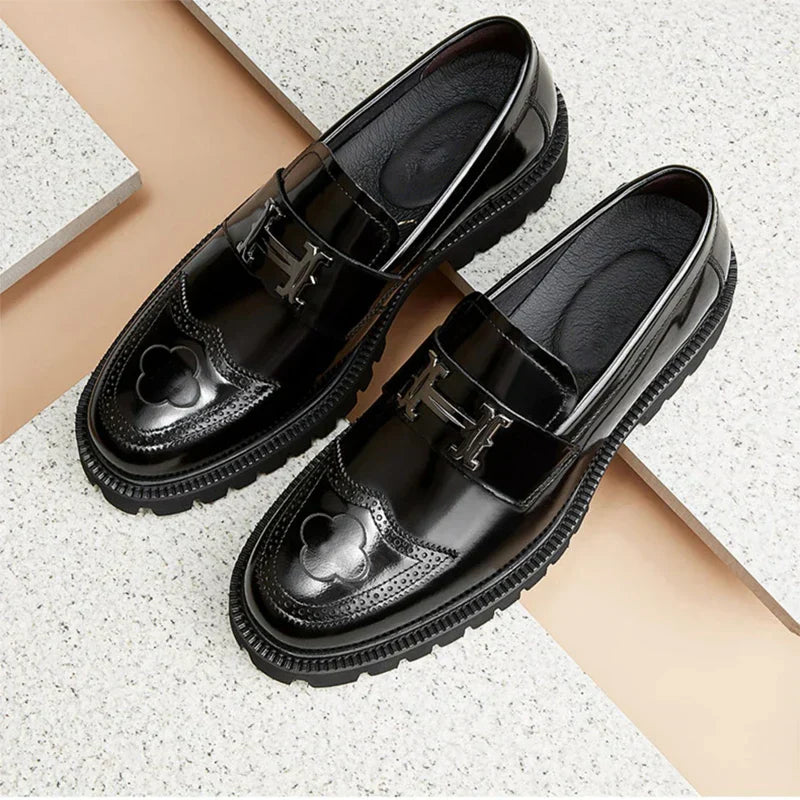 Careen | Klassische Mokassins aus Leder mit dicker Sohle