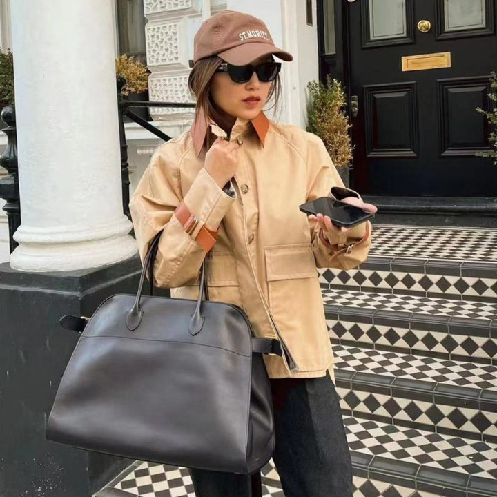 Naples | Vegane Ledertasche Suede-Optik