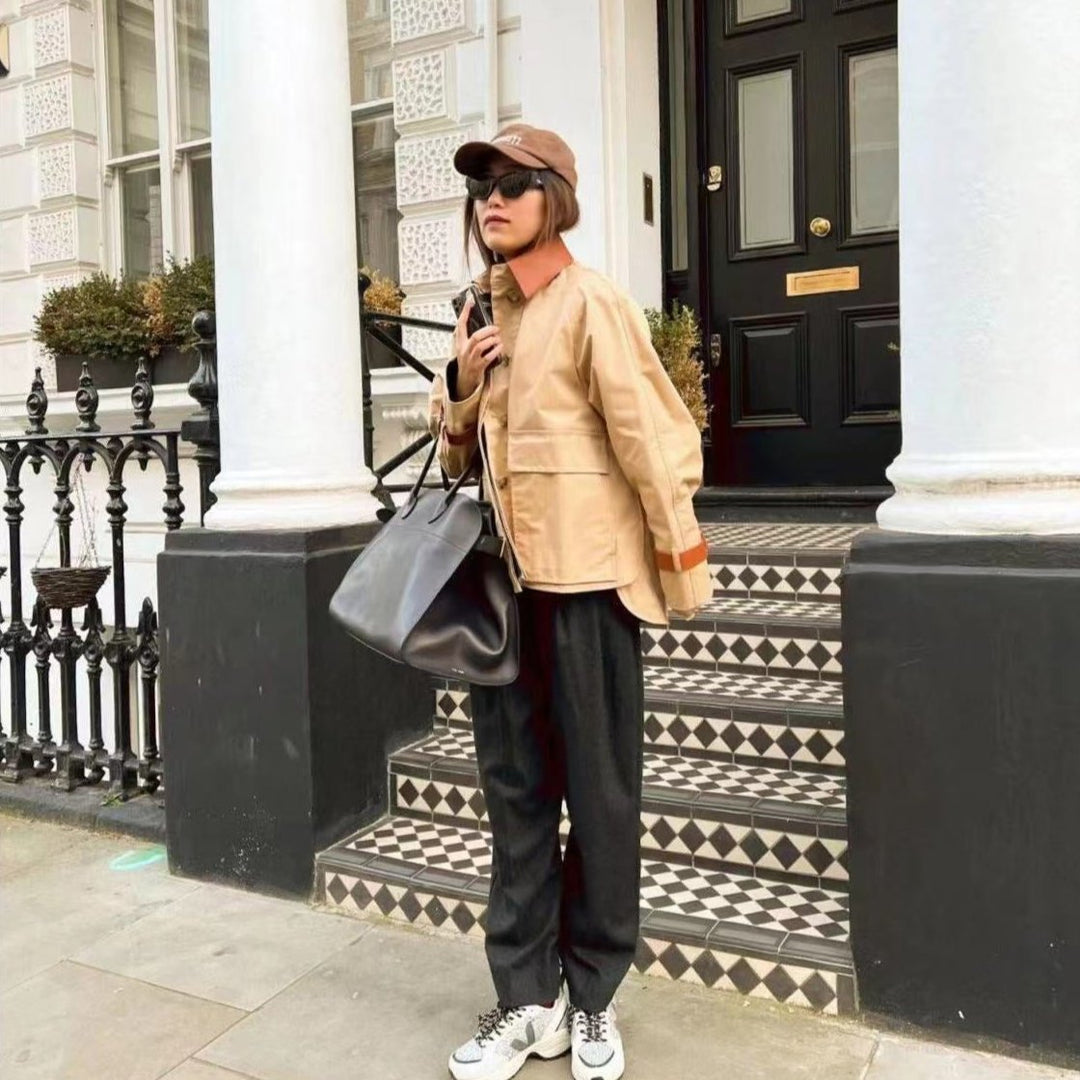 Naples | Vegane Ledertasche Suede-Optik