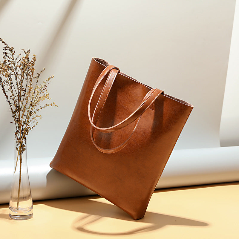 Patna | Minimalistische Leder‑Tote für Alltag