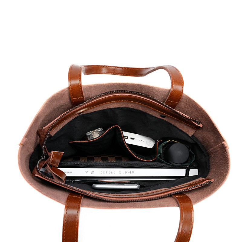 Patna | Minimalistische Leder‑Tote für Alltag