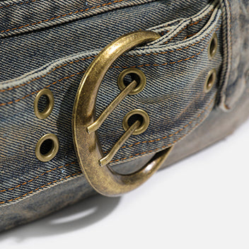Arequipa | Retro Denim-Umhängetasche