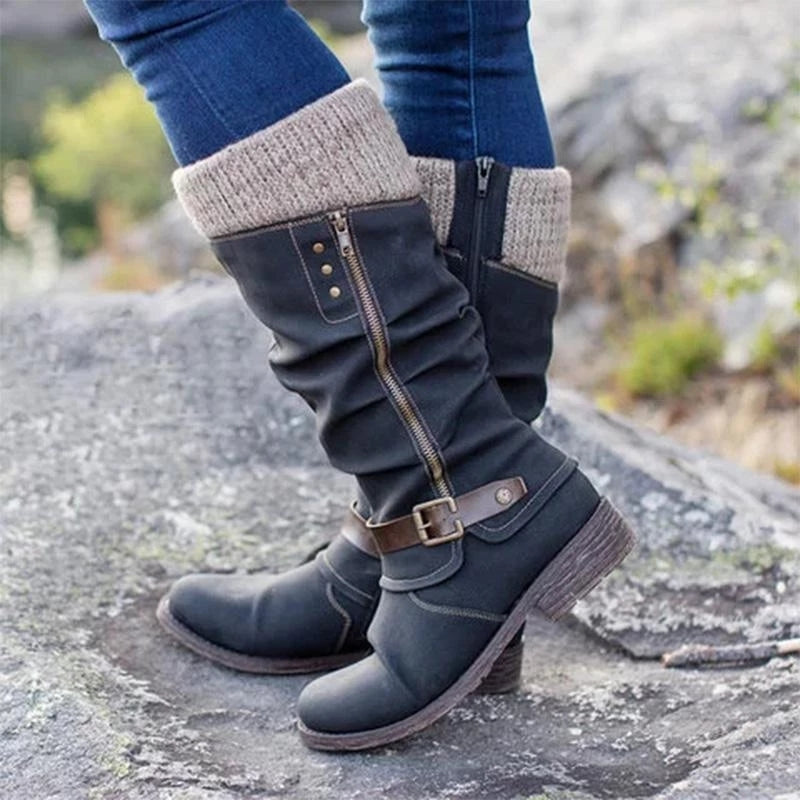 Emrya | Orthopädische Damen-Stiefeletten mit flacher Sohle