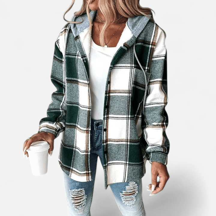 Avalynne | Elegante Übergangsjacke mit Kapuze