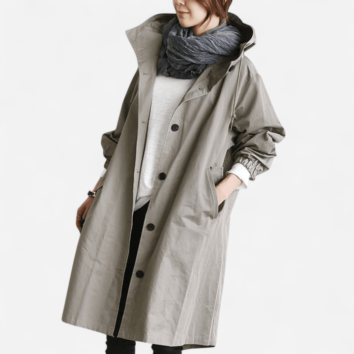 Aurivelle | Eleganter wasserabweisender Trenchcoat