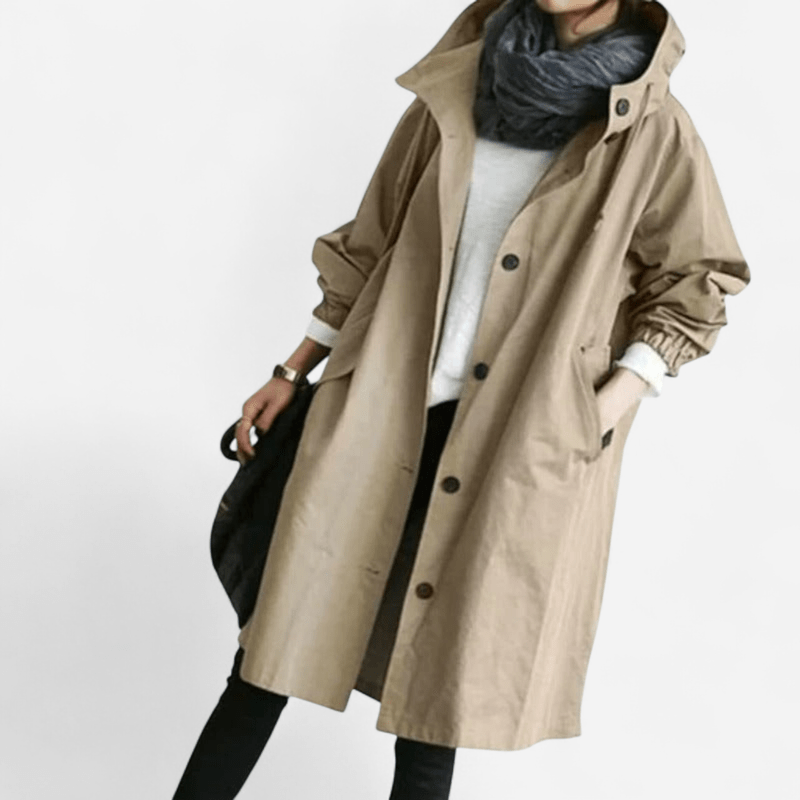 Aurivelle | Eleganter wasserabweisender Trenchcoat