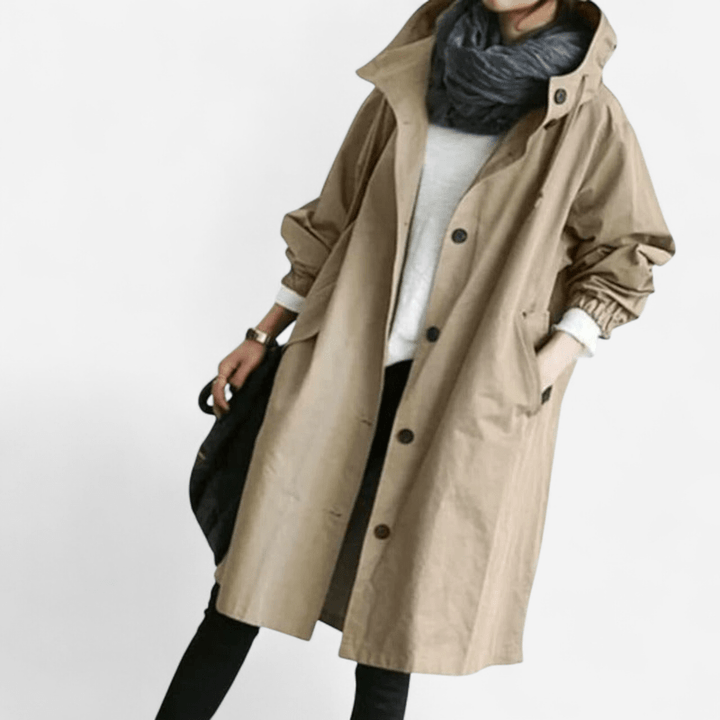Aurivelle | Eleganter wasserabweisender Trenchcoat