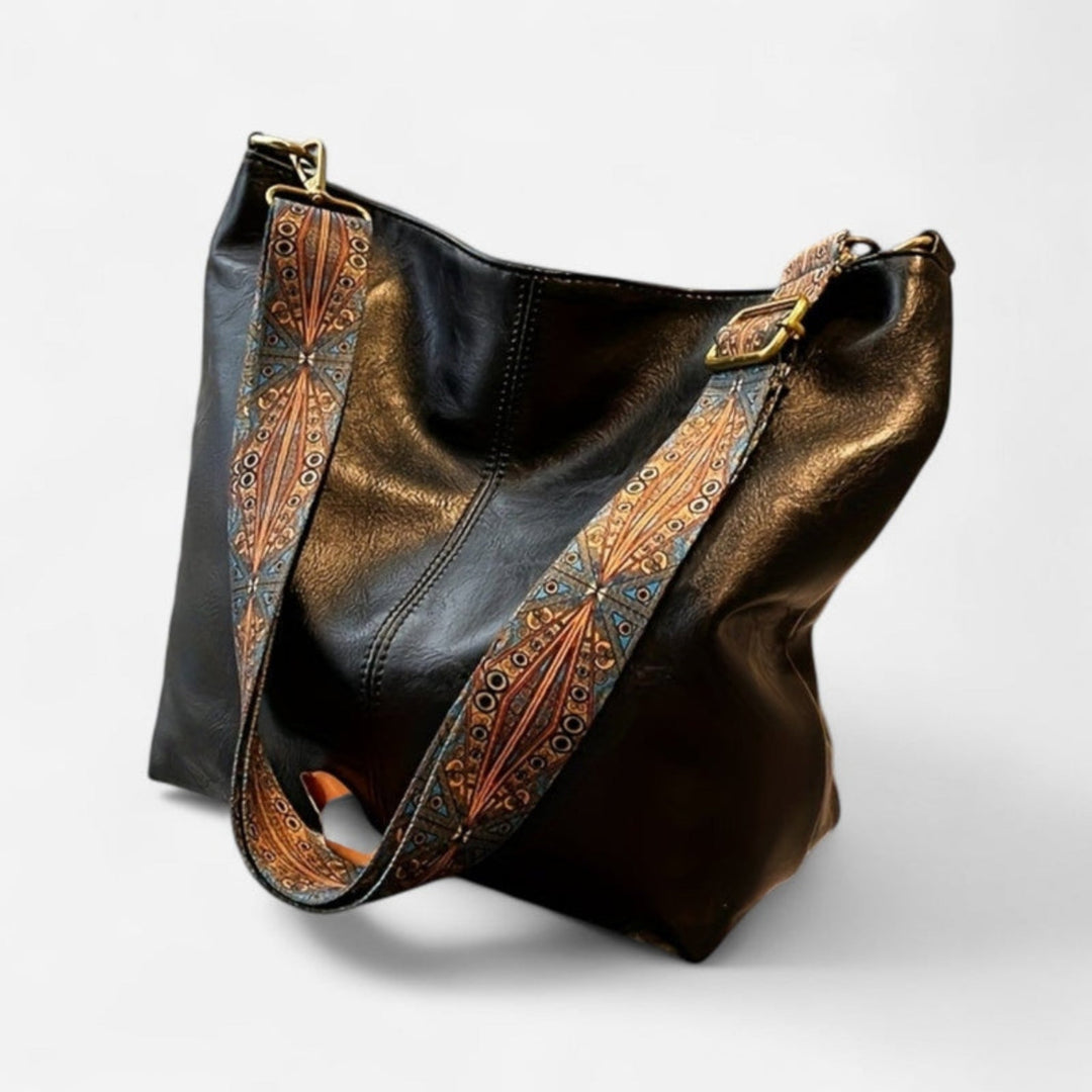Ilulissat | Elegante Lederhandtasche mit Fächern