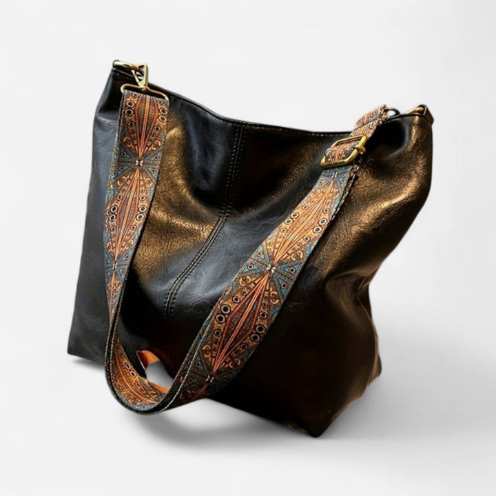 Ilulissat | Elegante Lederhandtasche mit Fächern