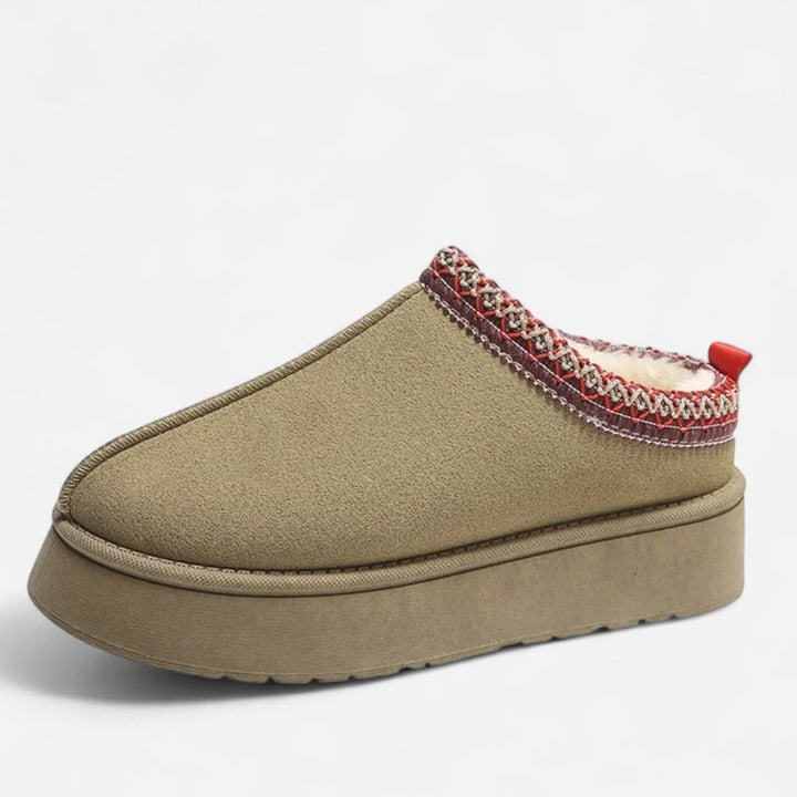 Aeloria | Bequeme Wildleder-Hausschuhe mit Wollfutter