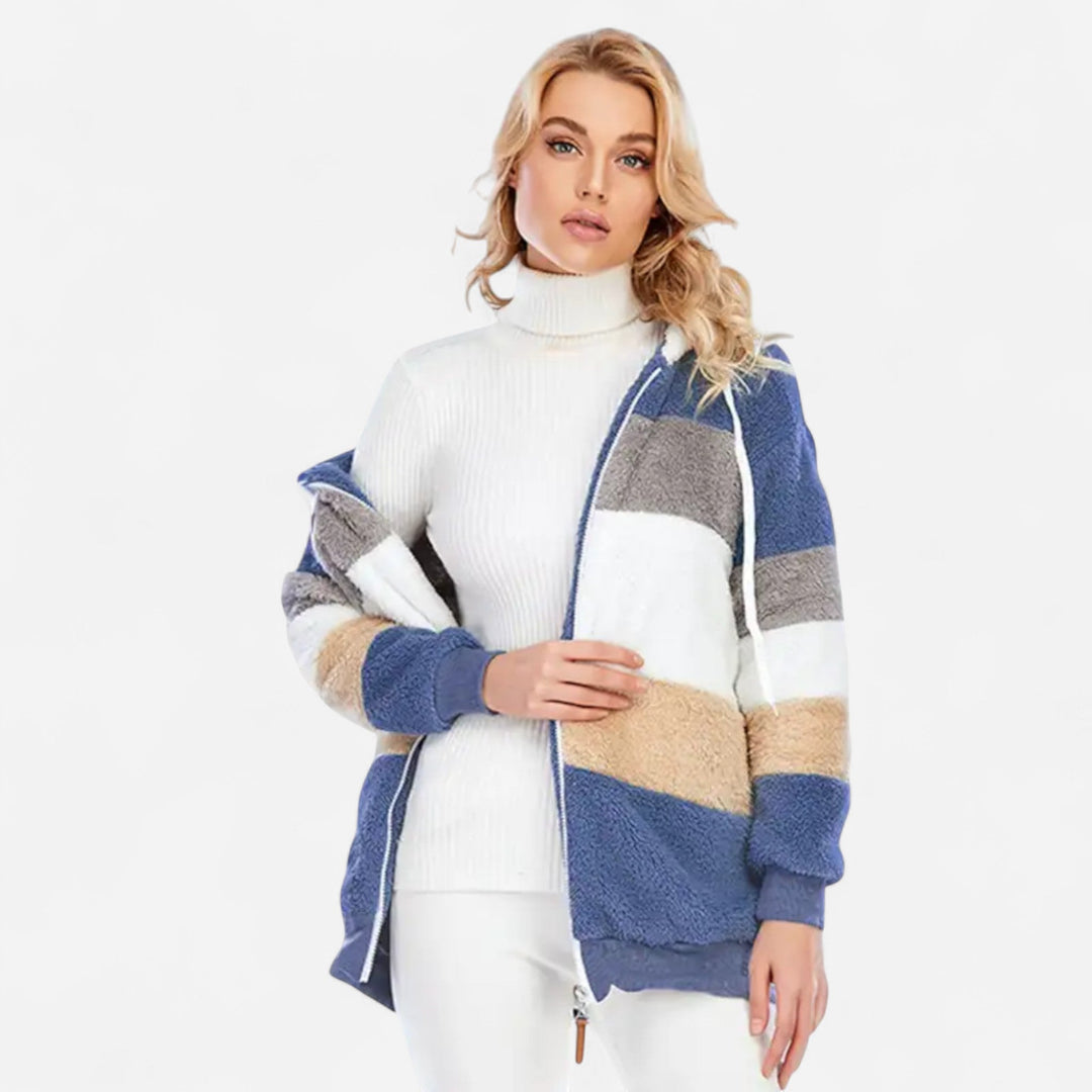 Tyrella | Elegante Fleece-Strickjacke für Damen