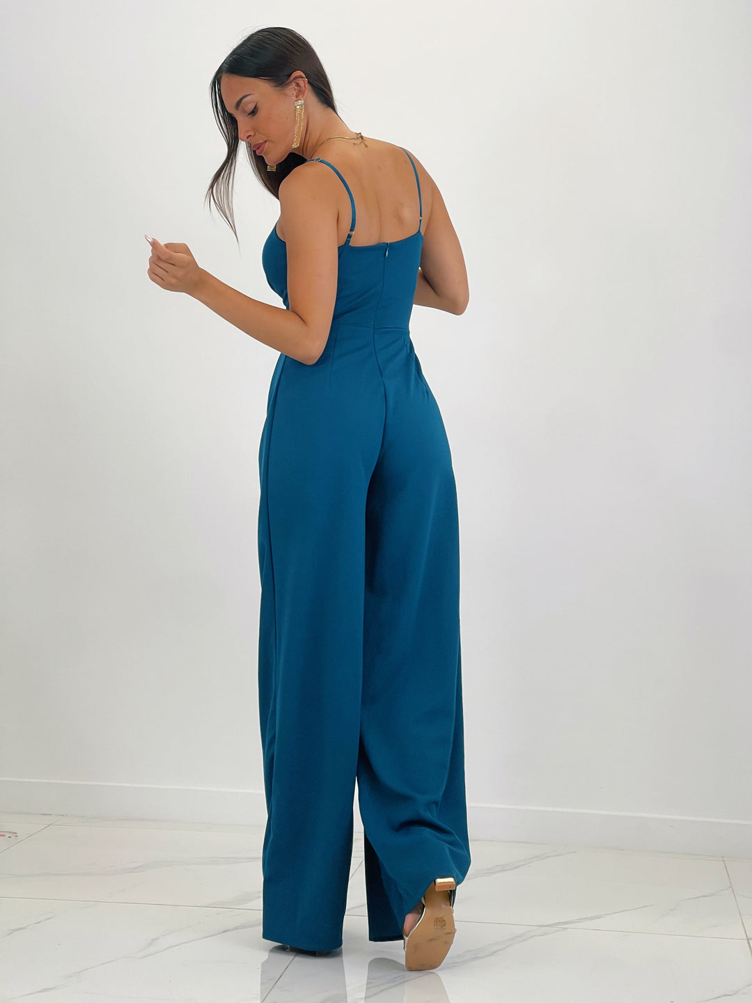 Ivanya | Krepp-Overall mit Abnähern