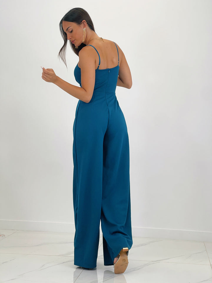 Ivanya | Krepp-Overall mit Abnähern