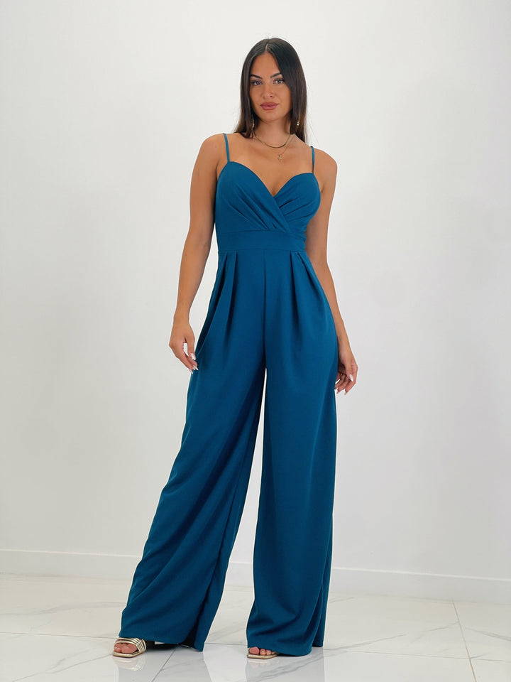 Ivanya | Krepp-Overall mit Abnähern