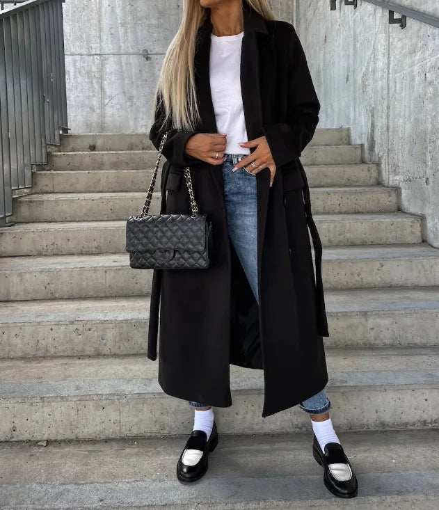 Elvarra | Zeitloser Doppelreihiger Mantel