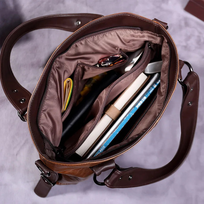 Bandung | Vintage Kunstleder Business‑Bag