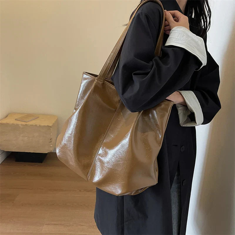 Wellington | Elegante Einkaufstasche PU-Leder