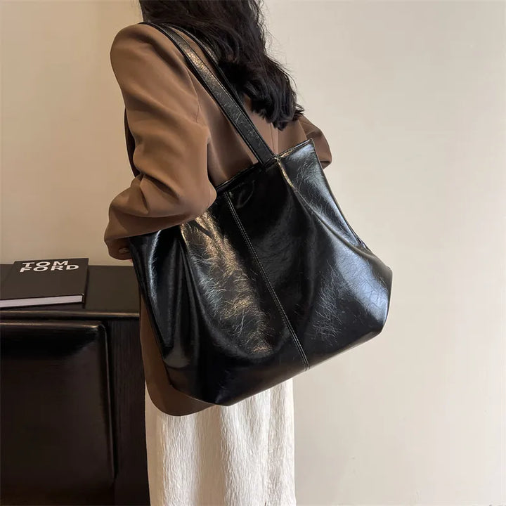 Wellington | Elegante Einkaufstasche PU-Leder