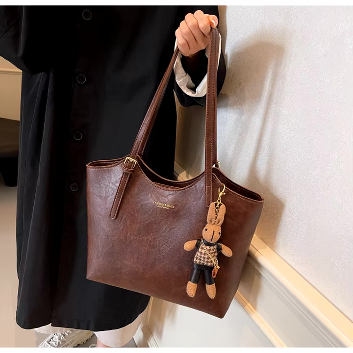 Isfahan | Strukturierter Leder Shopper mit Charme