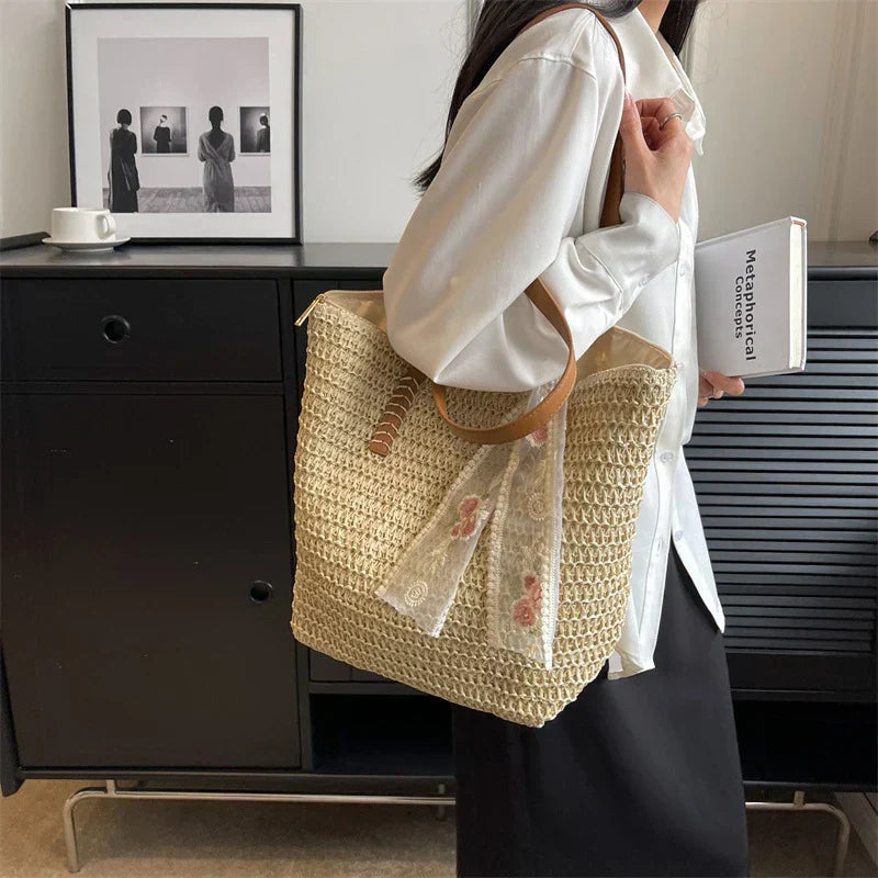 Sydney | Elegante Strohsommer‑Cabas