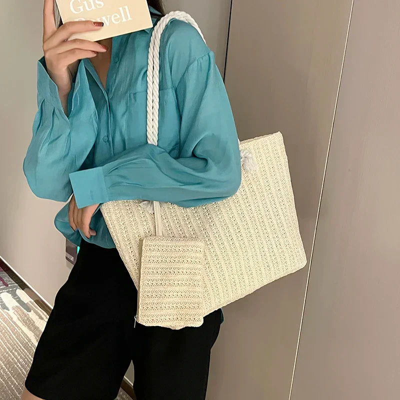 Tehran | Große Rieten-Strandtasche