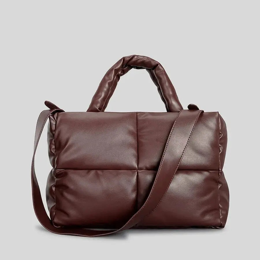 Erfurt | Braune Puffer Schultertasche