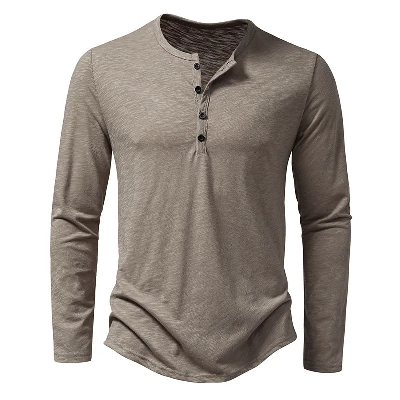 Elric | Langarm Henley-Shirt Herren
