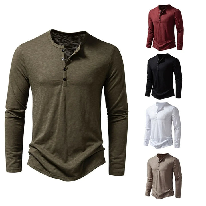 Elric | Langarm Henley-Shirt Herren