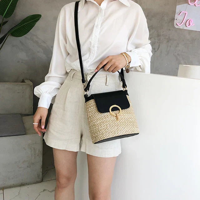 Kuala Lumpur | Sommerlicher Strohsack für Damen