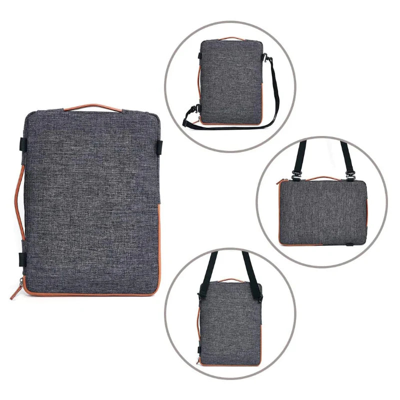 Kigali | Convertible Umhänge‑Laptop‑Tasche Grau