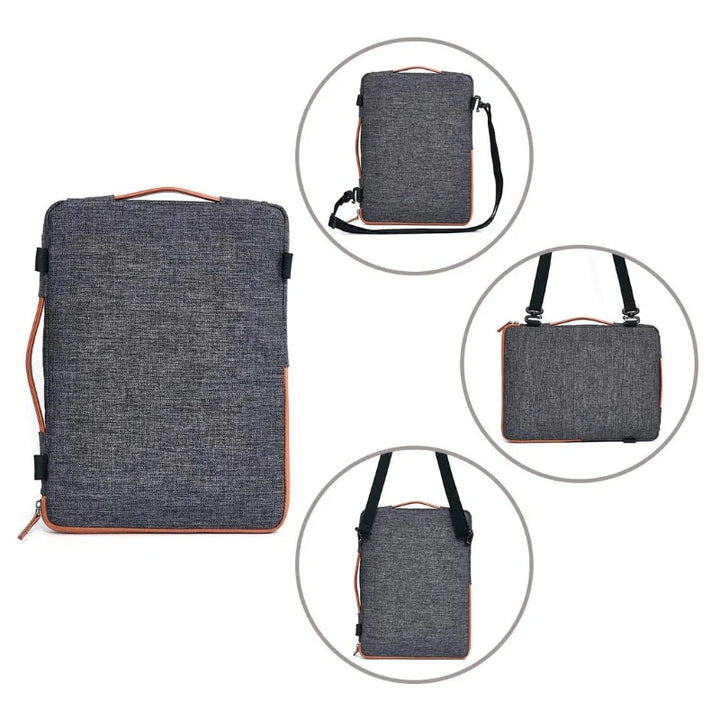Kigali | Convertible Umhänge‑Laptop‑Tasche Grau