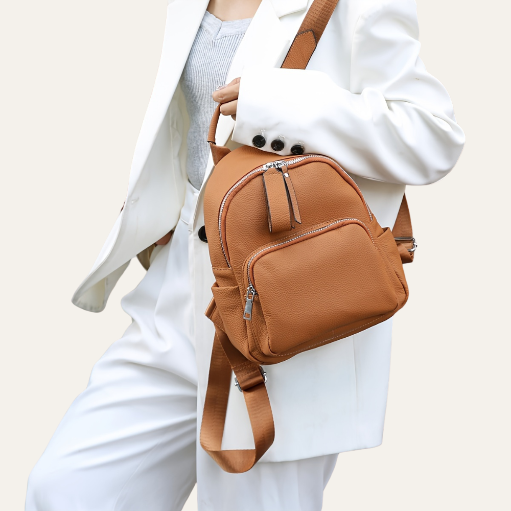Bergen | Eleganter Lederrucksack für Damen