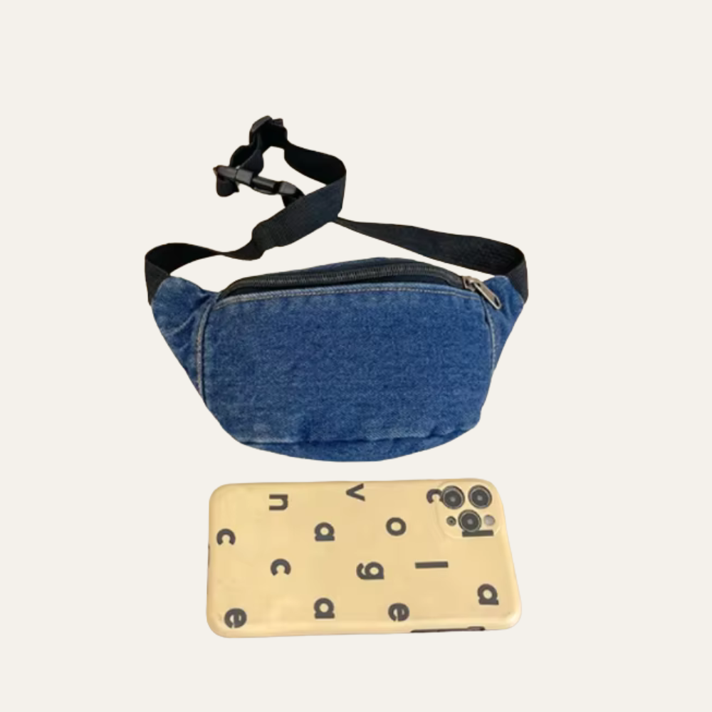 Busan | Mädchen Gürteltasche Denim kompakt