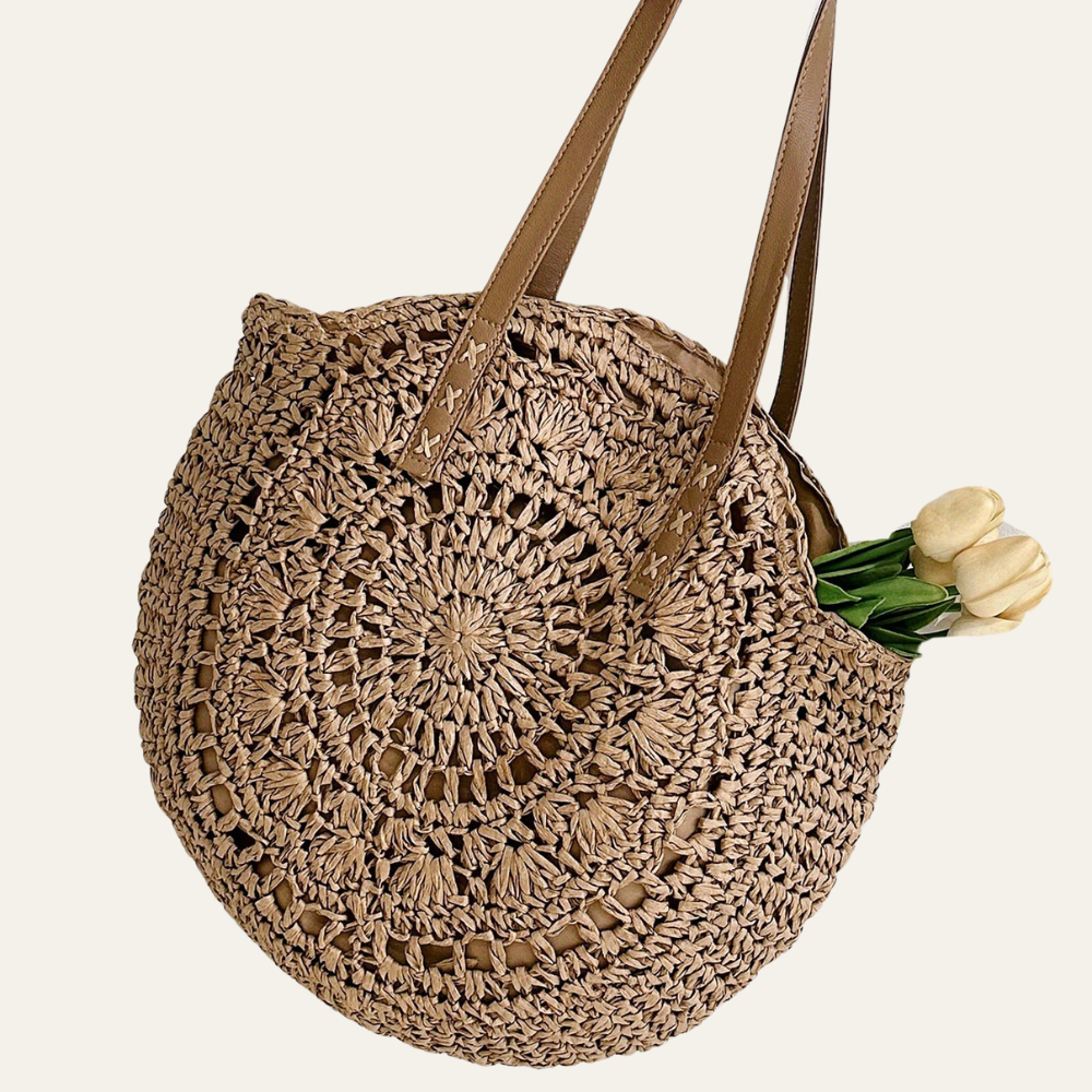 Sapporo | Runde Jute-Tasche mit zipverschluss