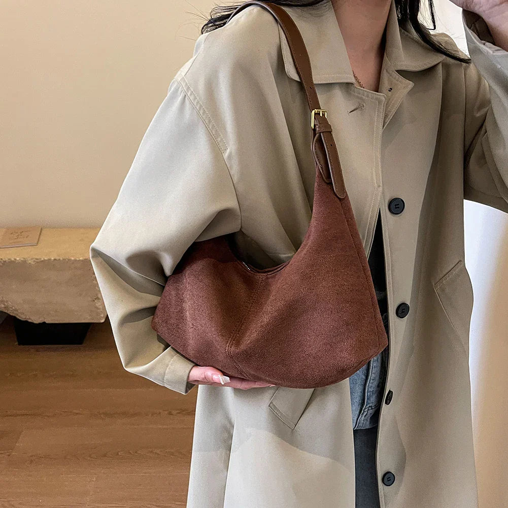 Zürich | Velours Handtasche für Stilbewusste