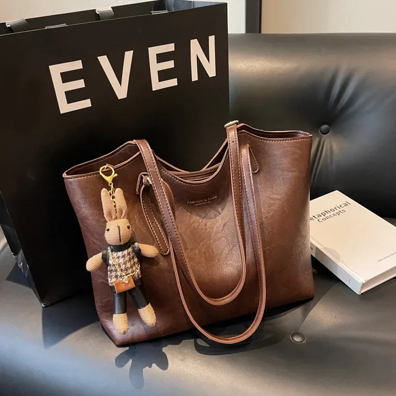Isfahan | Strukturierter Leder Shopper mit Charme