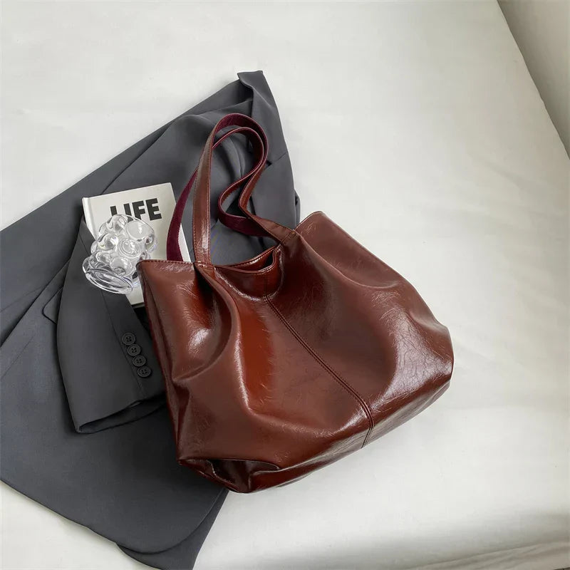 Wellington | Elegante Einkaufstasche PU-Leder