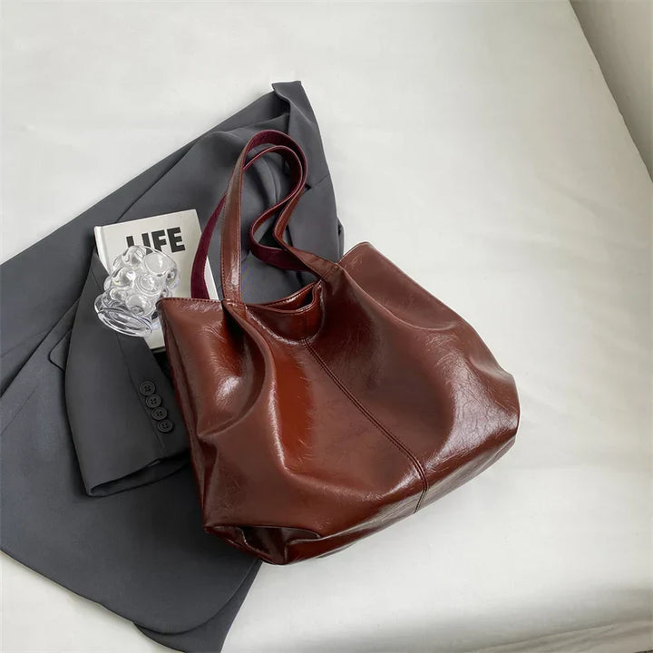 Wellington | Elegante Einkaufstasche PU-Leder