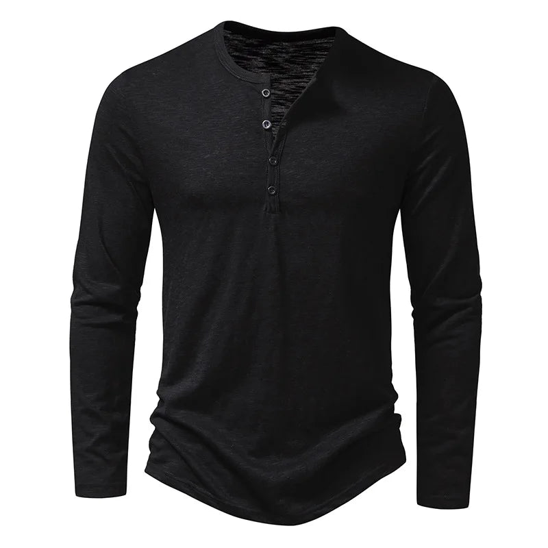 Elric | Langarm Henley-Shirt Herren